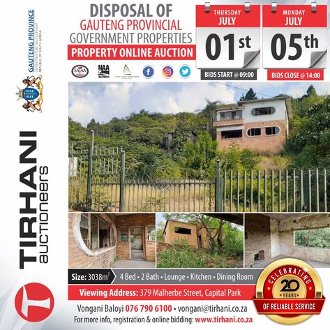 Image for GAUTENG PROVINCIAL GOVERNMENT ONLINE AUCTION